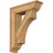 Ekena Millwork Westlake Traditional Rough Sawn Bracket w/ Offset Brace, Western Red Cedar, 8"W x 28"D x 36"H BKT0806X28X36WTL01RWR - alternate 1